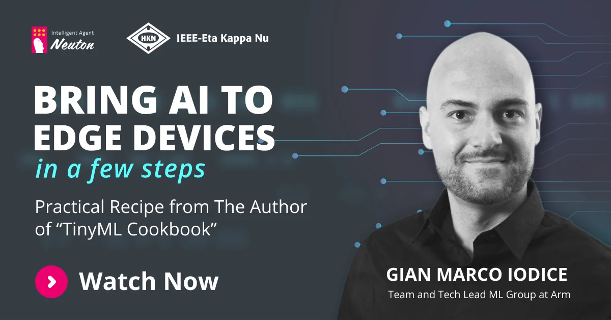 Bring AI to Edge Devices in a few steps. Practical recipe from author of “TinyML Cookbook"